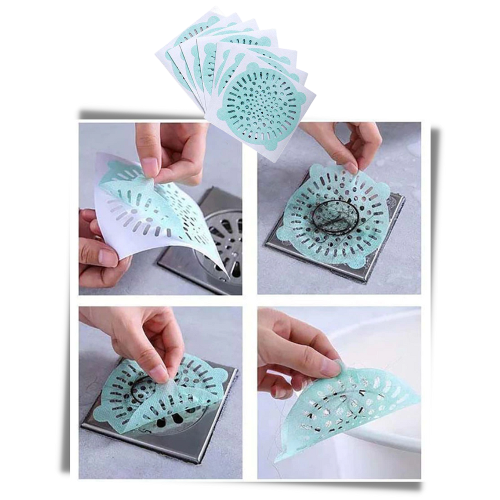 Confezione da 10 filtri di drenaggio adesivi monouso - Ozerty