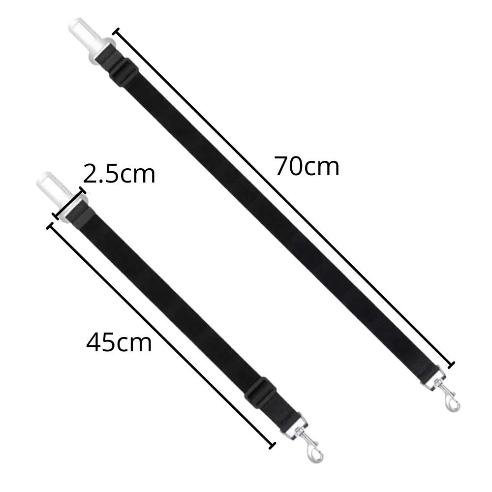 Cintura di sicurezza regolabile e durevole per cani per auto - Ozerty