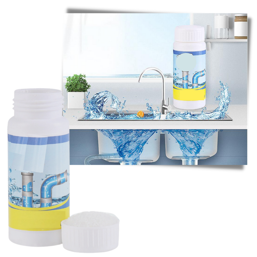 Polvere per la pulizia dei lavelli e degli scarichi della cucina - Ozerty