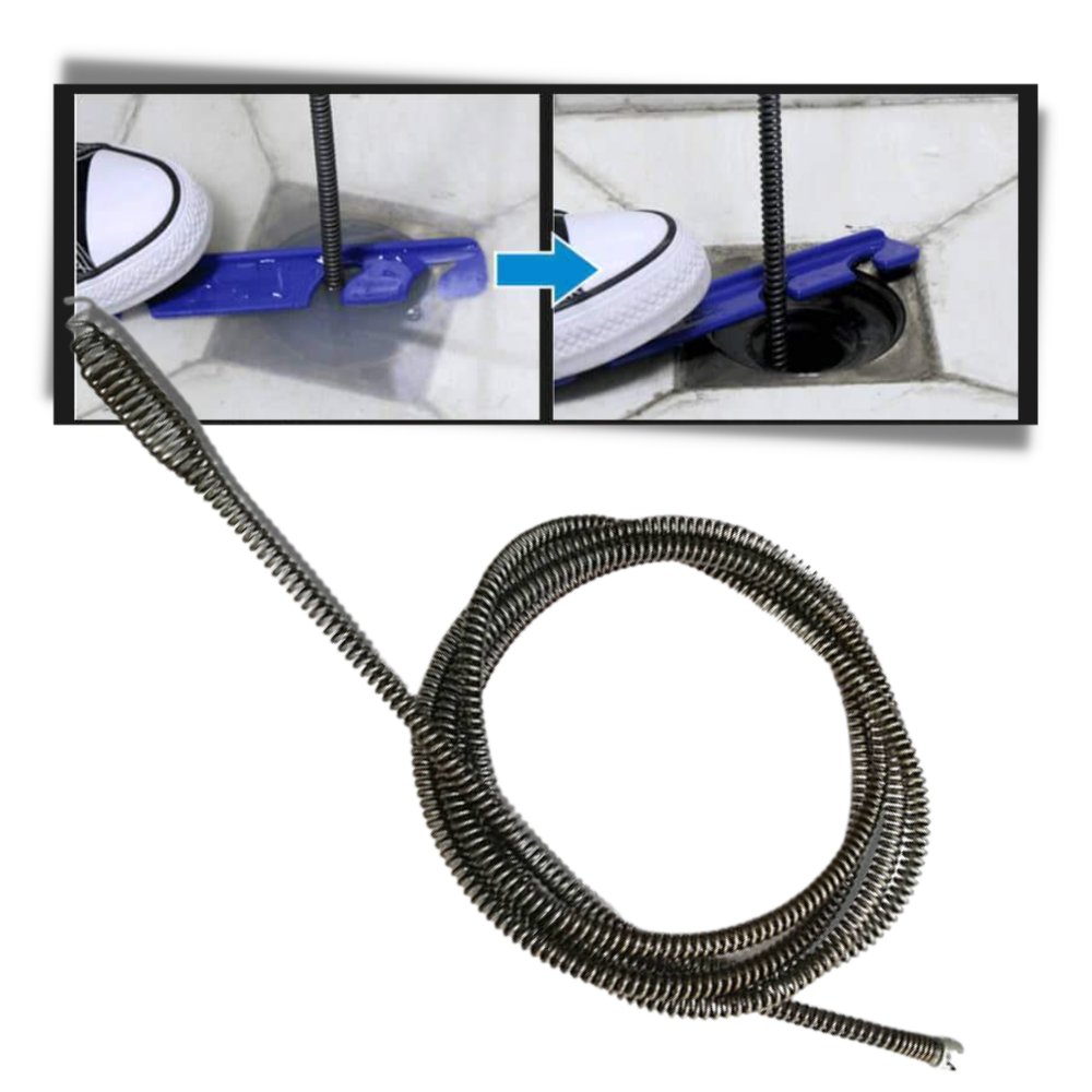 Trapano elettrico per la pulizia degli scarichi