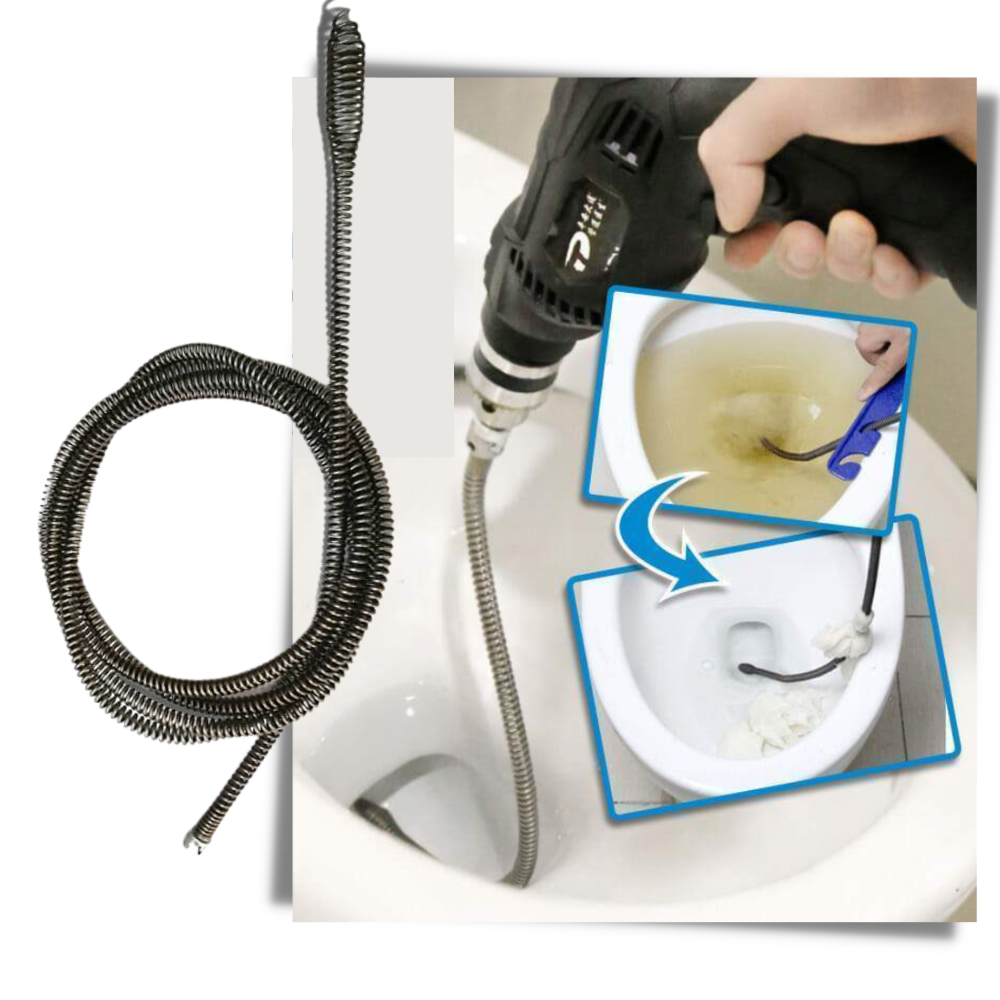 Trapano elettrico per la pulizia degli scarichi - Ozerty