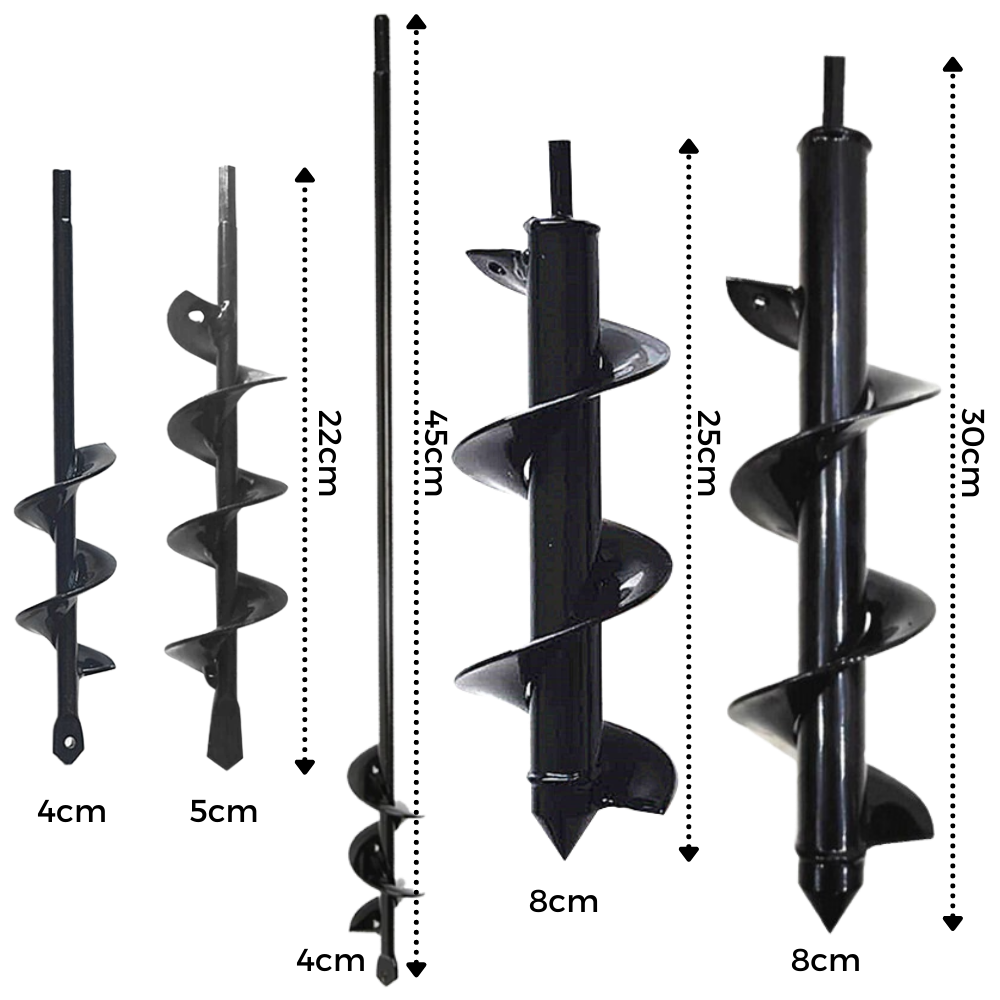 Punte per fori a spirale da giardino - Ozerty