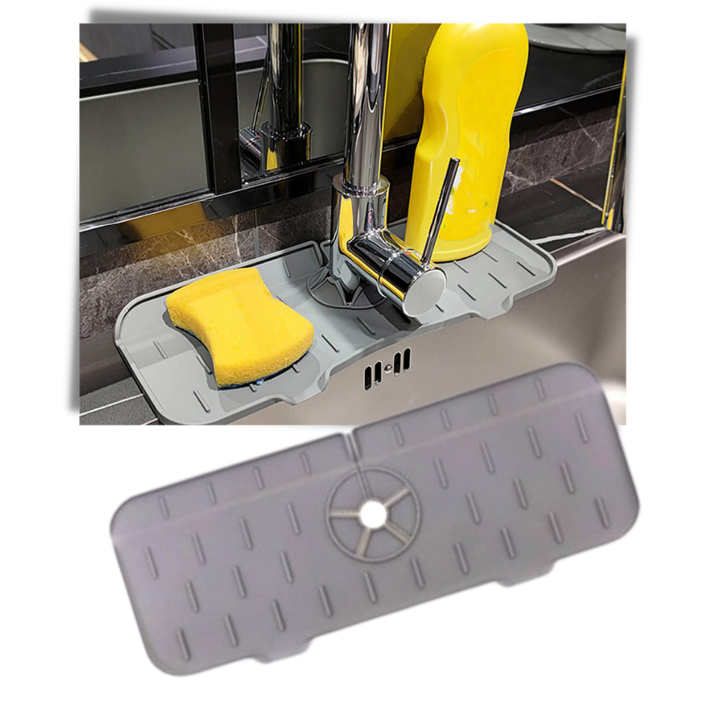 Tappetino in silicone per rubinetto paraspruzzi da cucina - Ozerty
