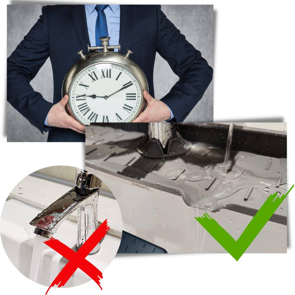 Tappetino in silicone per rubinetto paraspruzzi da cucina - Ozerty