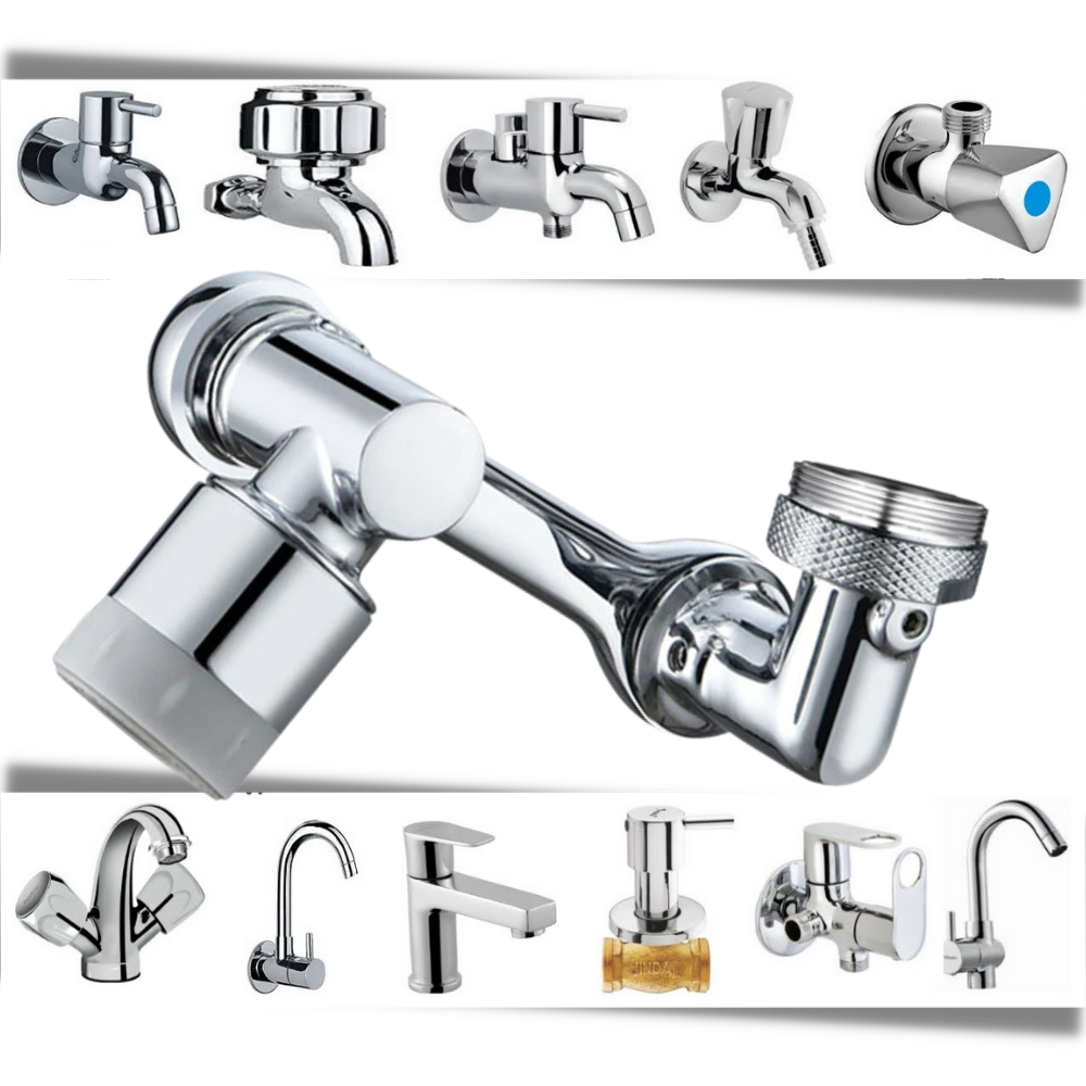 Estensore rotante antispruzzo per rubinetto dell'acqua - Ozerty