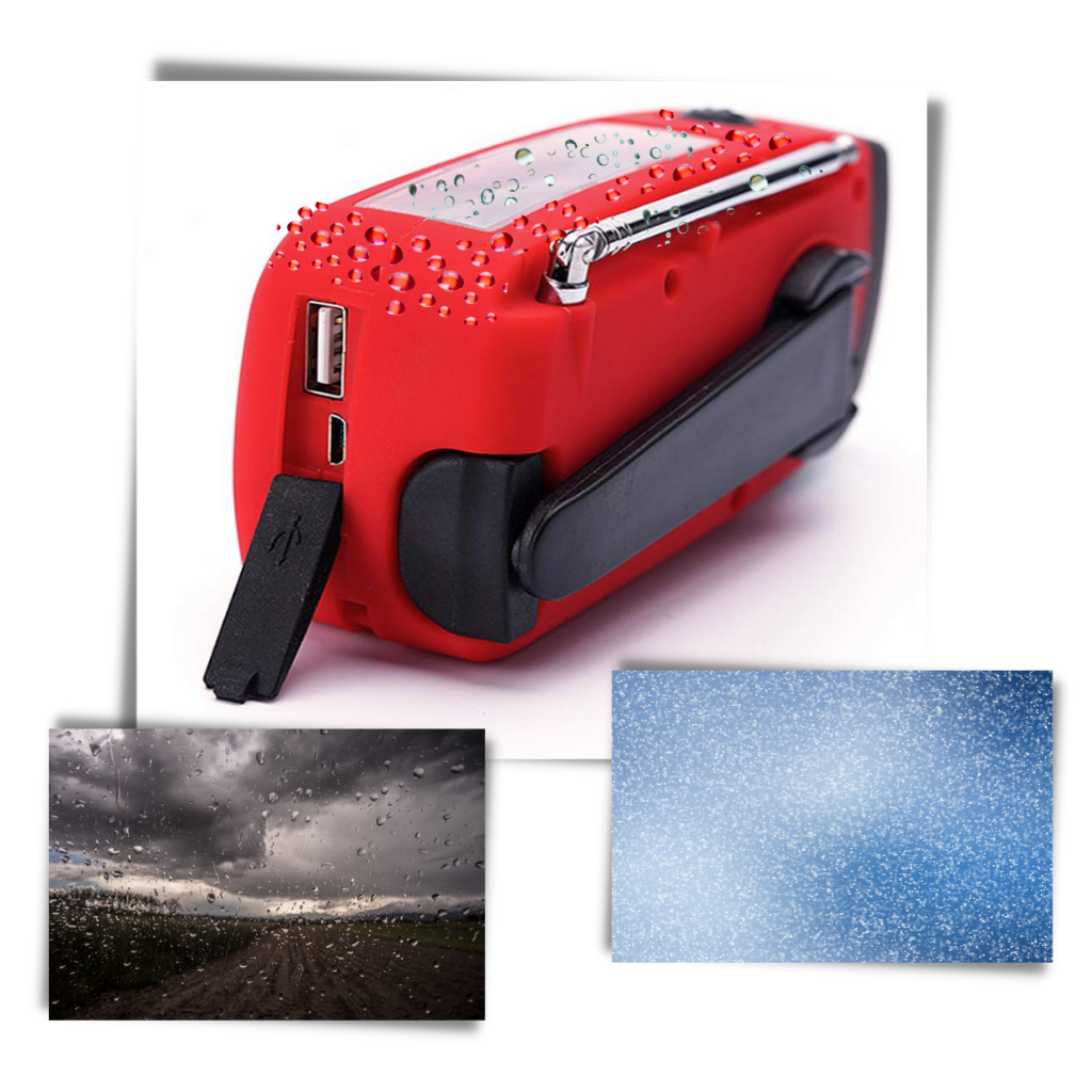 Radio d'emergenza con dinamo multifunzionale - Ozerty