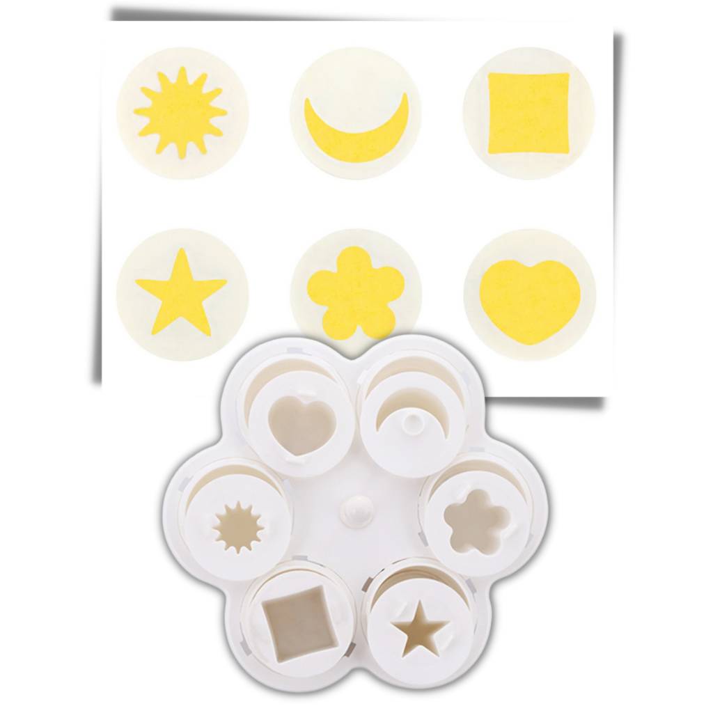 Confezione di 6 cuociuova a forma di fantasia - Ozerty