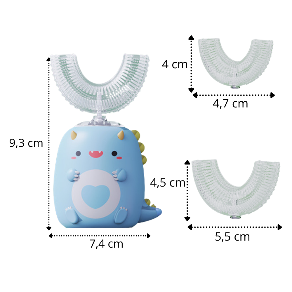 U-shaped electric toothbrush for children