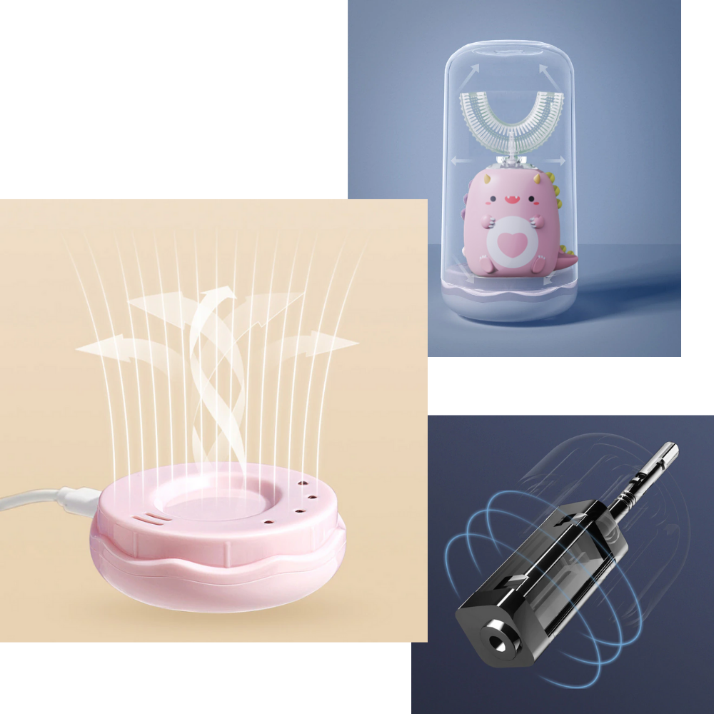 U-shaped electric toothbrush for children
