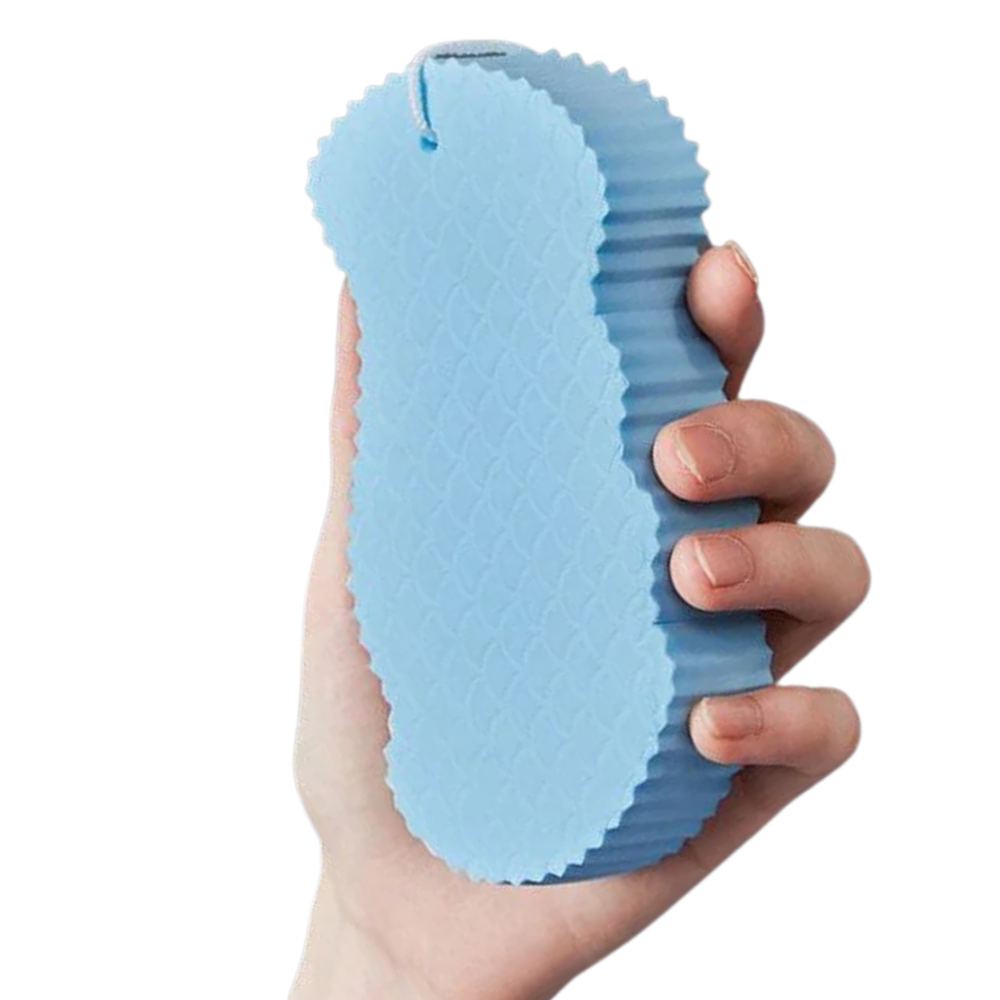 Soft exfoliating sponge for the body
