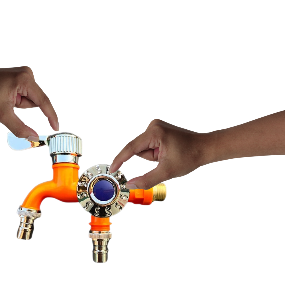 Rubinetto a doppia testa