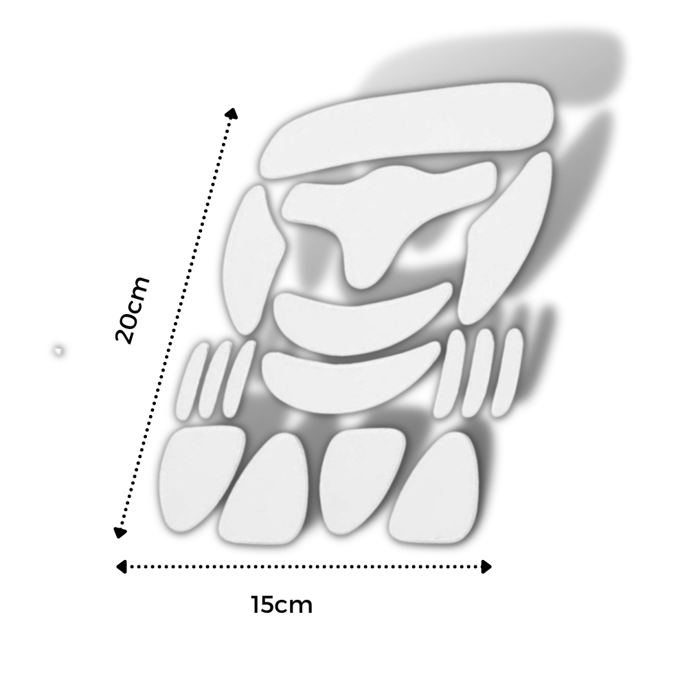 16 Pezzi di cerotti antirughe in silicone per il viso - Ozerty