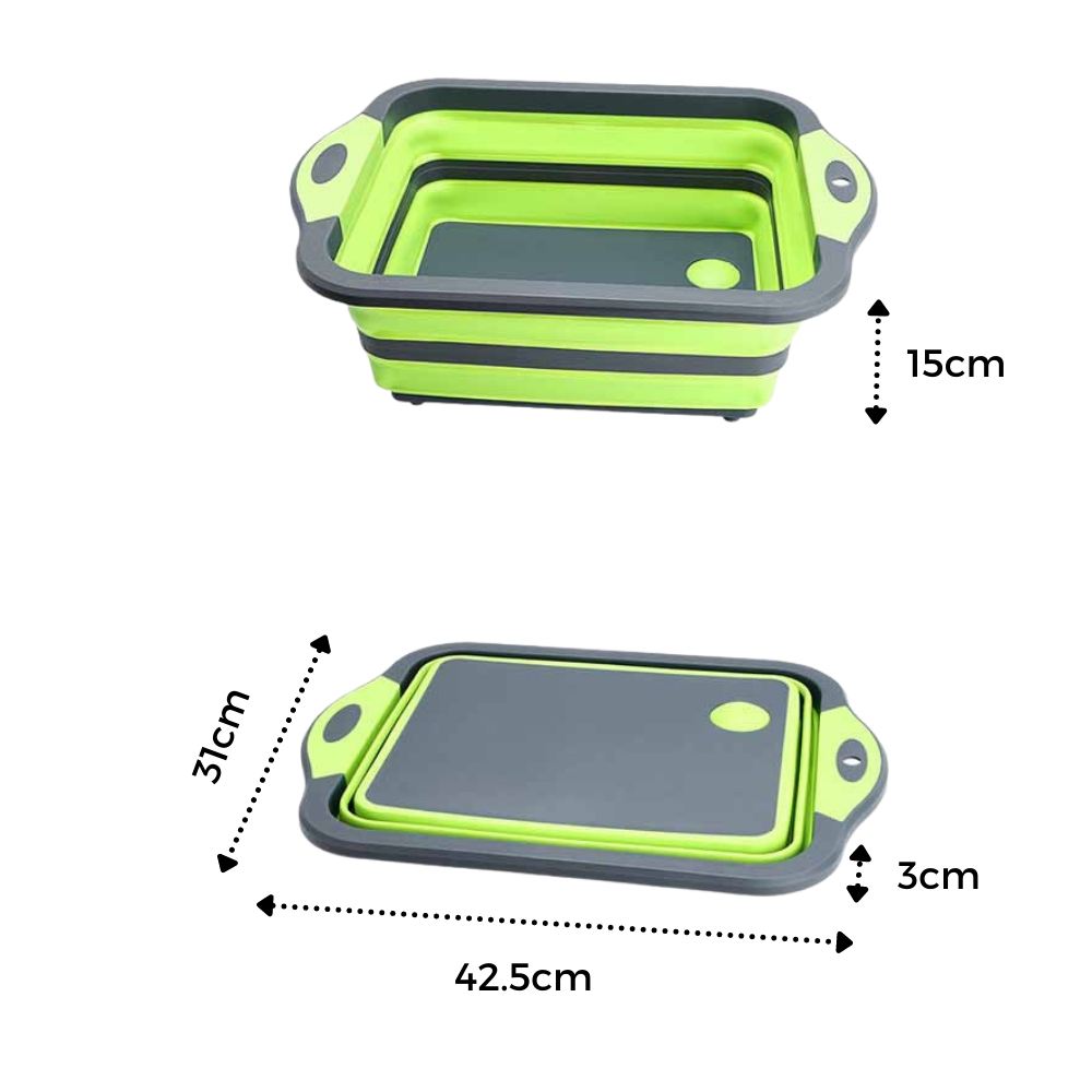 Tagliere pieghevole con cestino - Ozerty