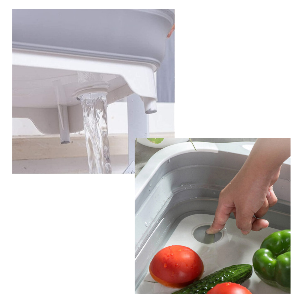 Tagliere pieghevole con cestino - Ozerty