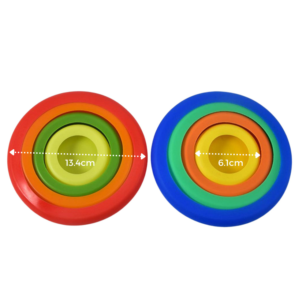Confezione da 4 coperchi in silicone - Ozerty