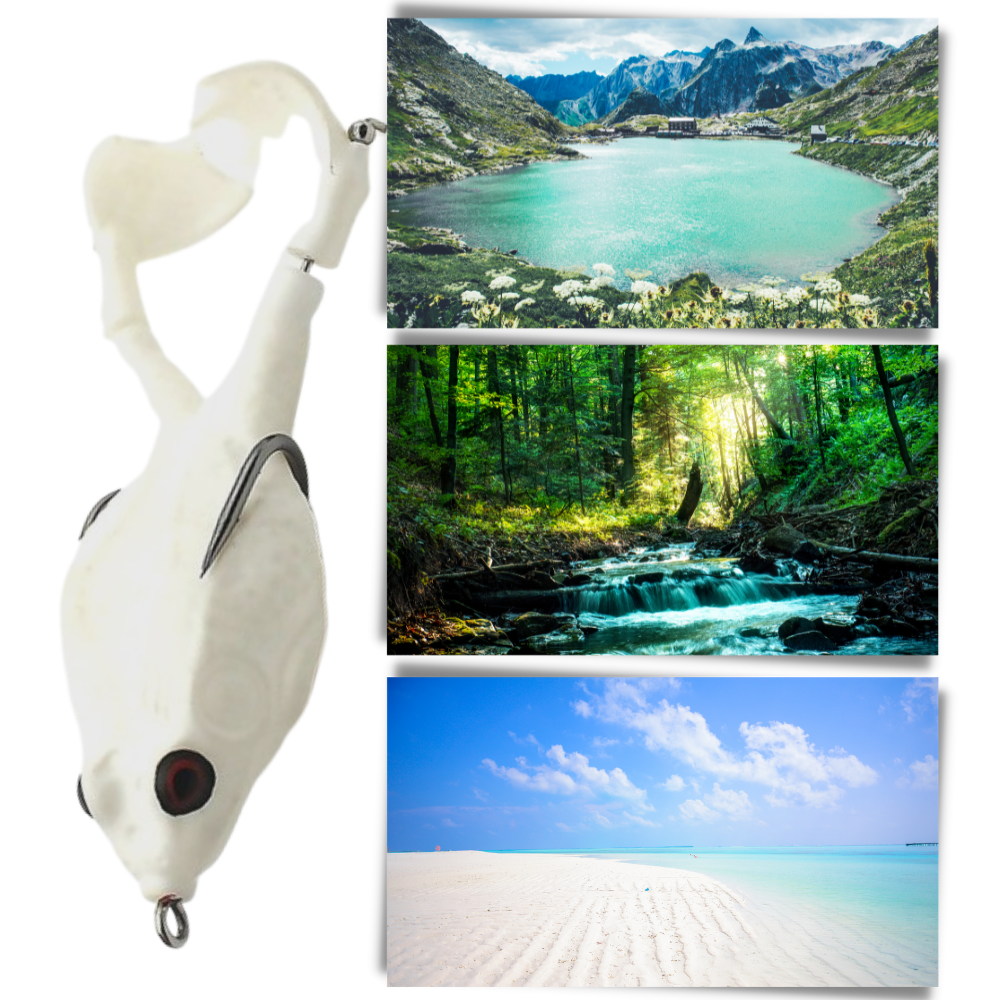 Esca da pesca a rana in silicone