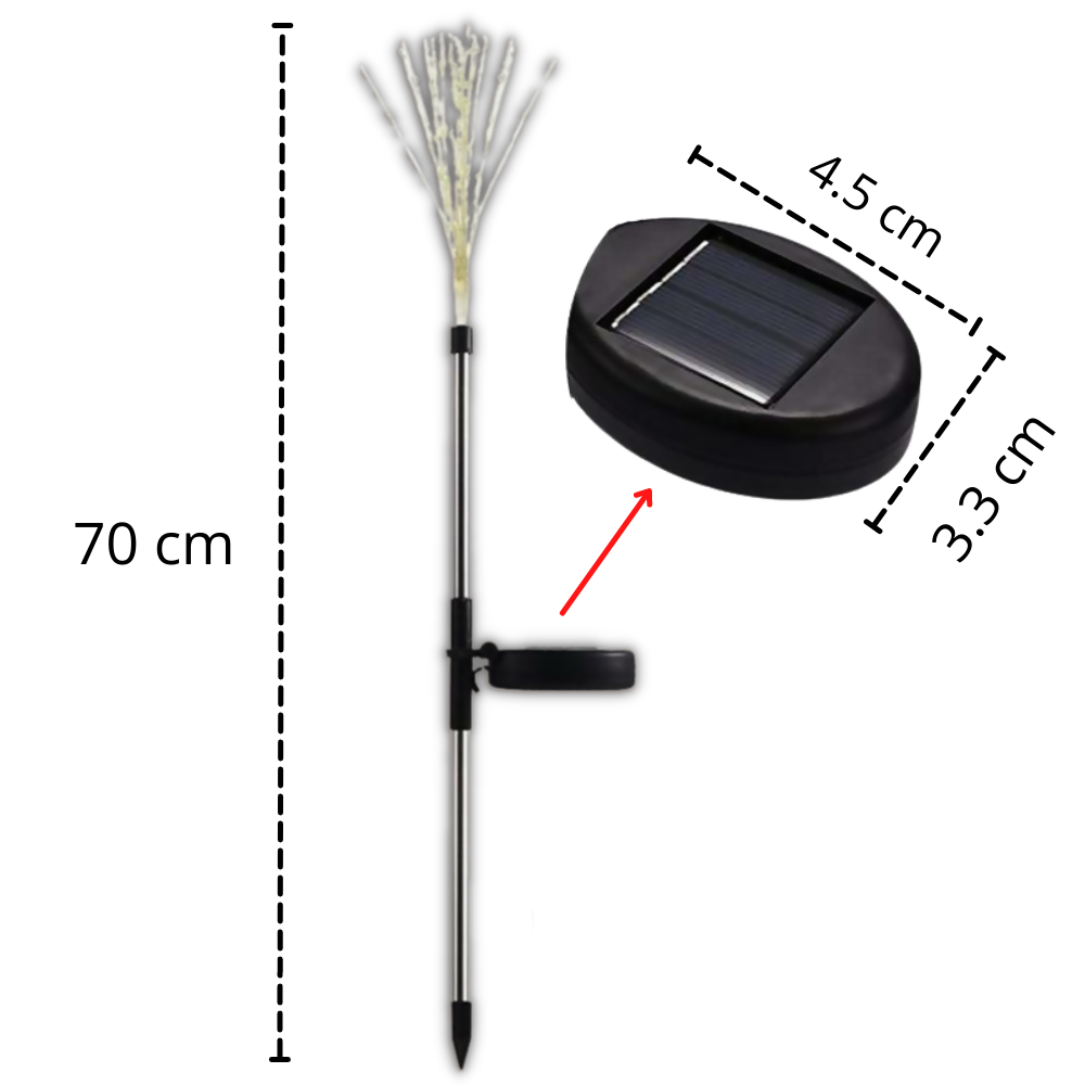 Luci elettriche del giardino a fuoco d'artificio - Ozerty