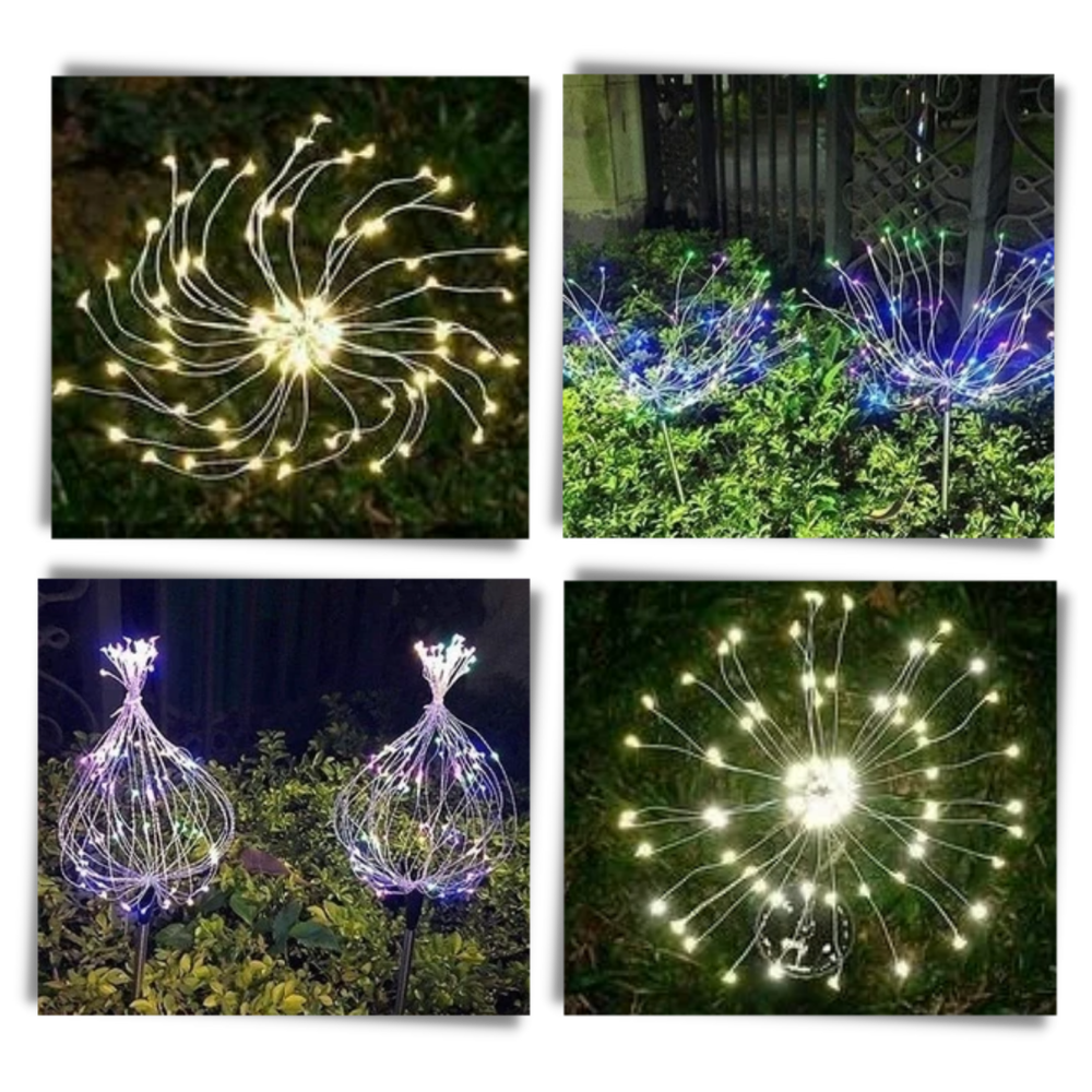 Luci elettriche del giardino a fuoco d'artificio - Ozerty