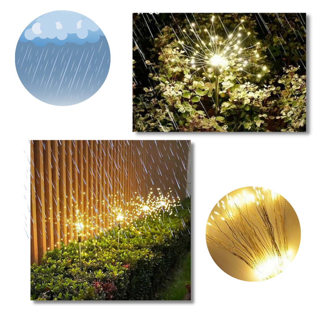 Luci elettriche del giardino a fuoco d'artificio - Ozerty