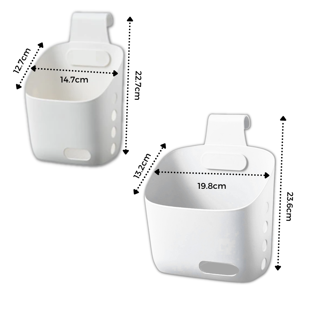 Confezione da 3 cestini portaoggetti da appendere - Ozerty