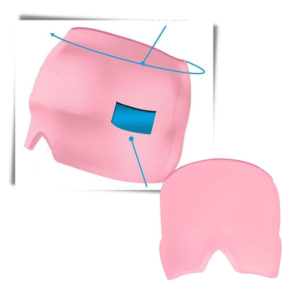 Cuffia in gel per la terapia caldo-freddo contro l'emicrania - Ozerty