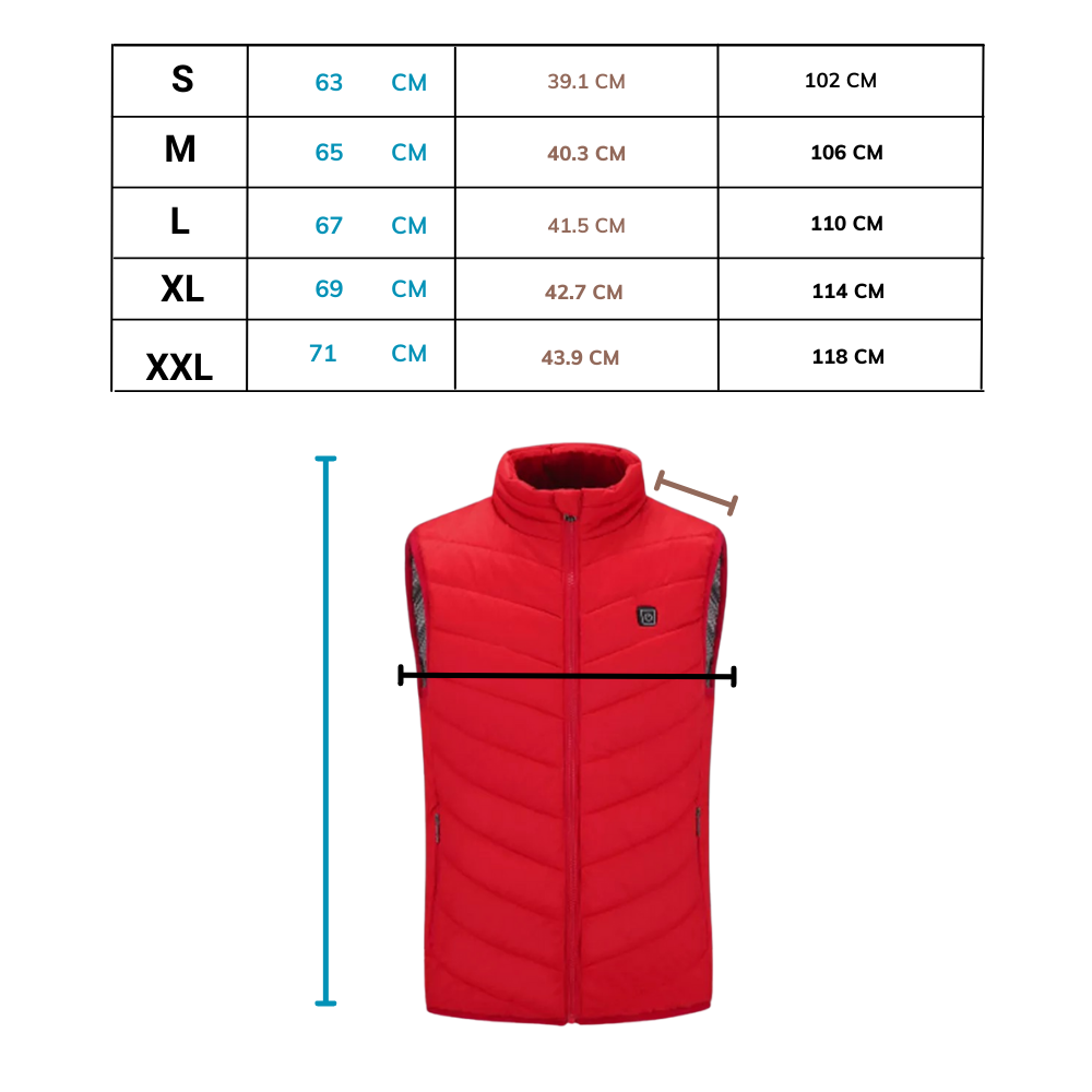 Gilet riscaldato unisex - Ozerty