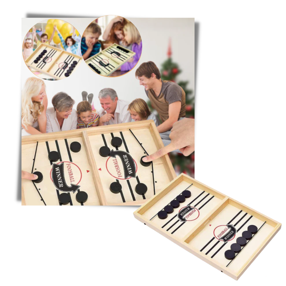 Gioco dell'hockey da tavolo in legno - Ozerty