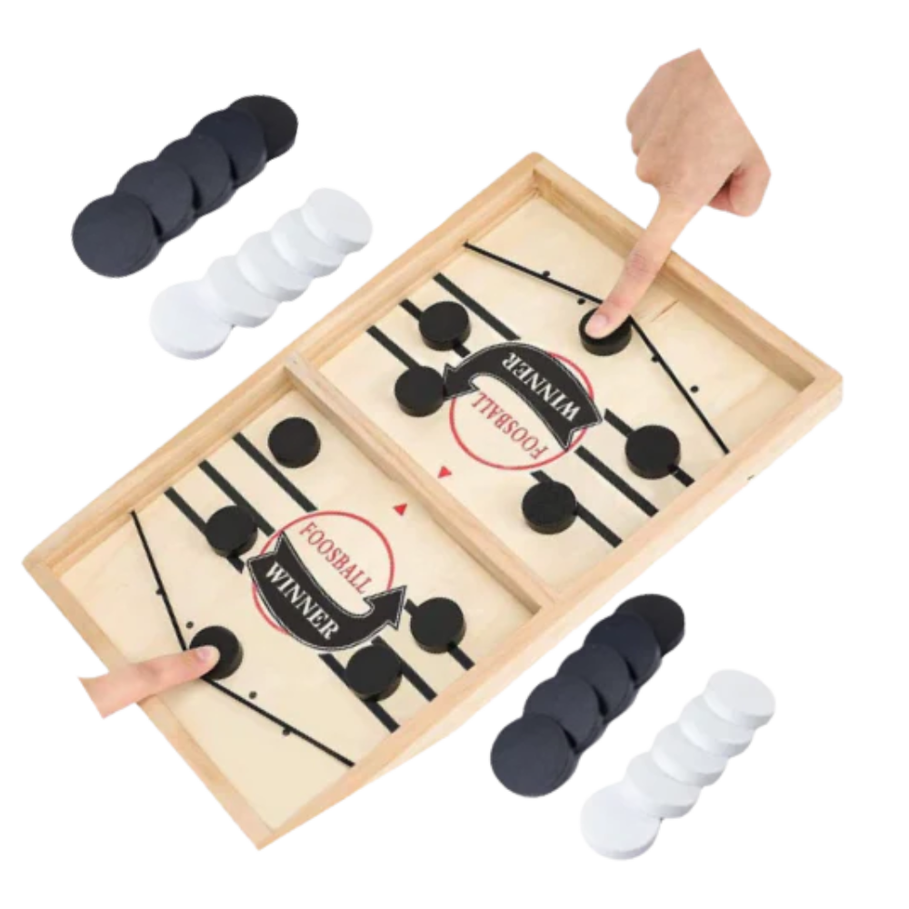 Wooden table hockey game