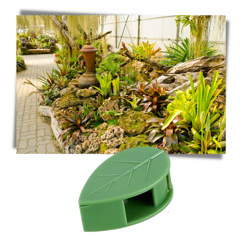 Confezione da 20 clip adesive a forma di foglia per piante rampicanti - Ozerty