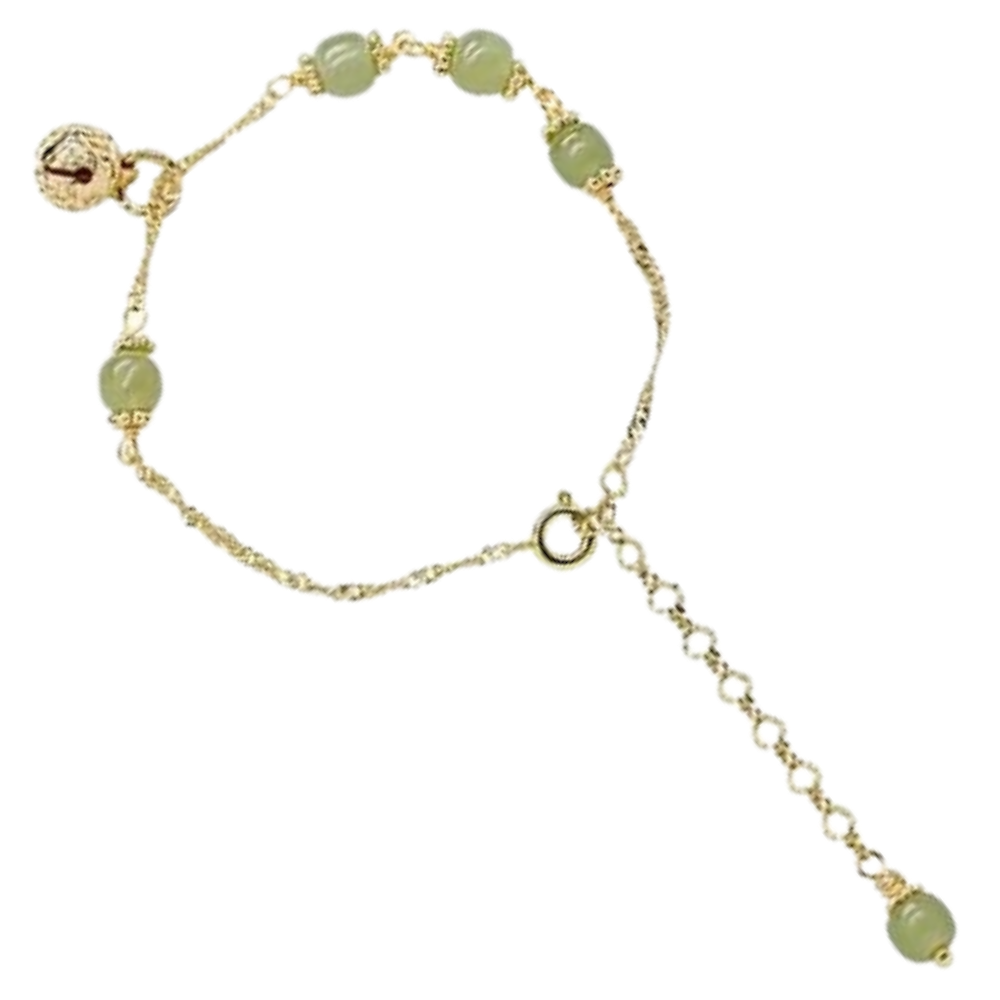 Hetian jade bell bracelet