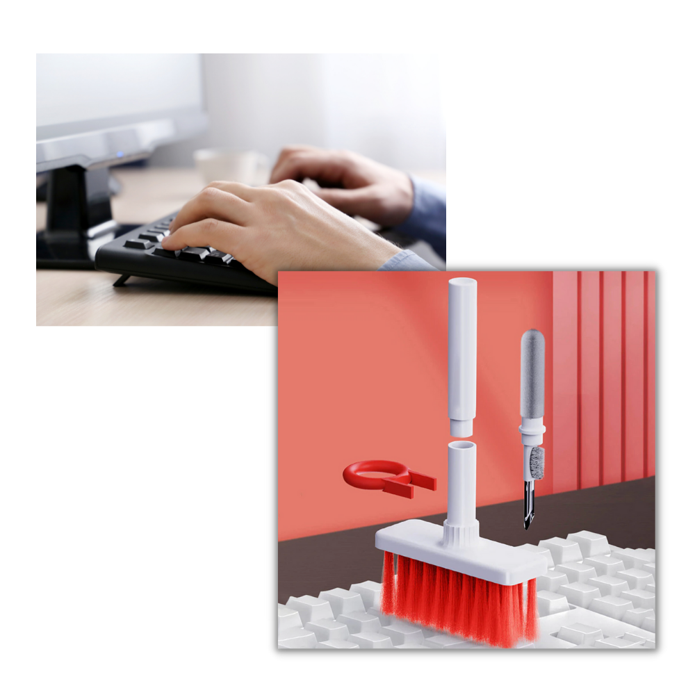 Pulitore per tastiera e auricolari 5 in 1 - Ozerty
