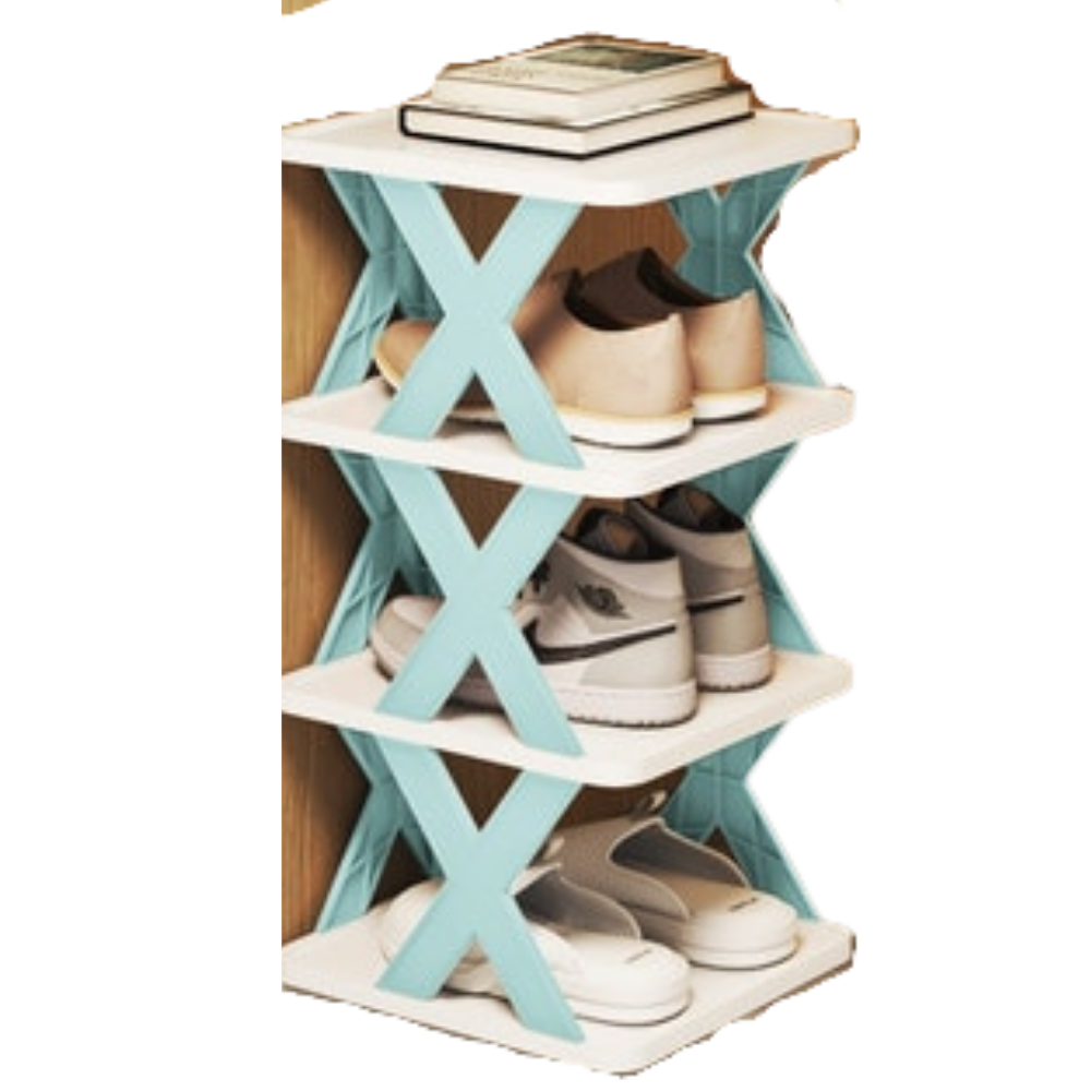 Multi-layer shoe organizer shelf