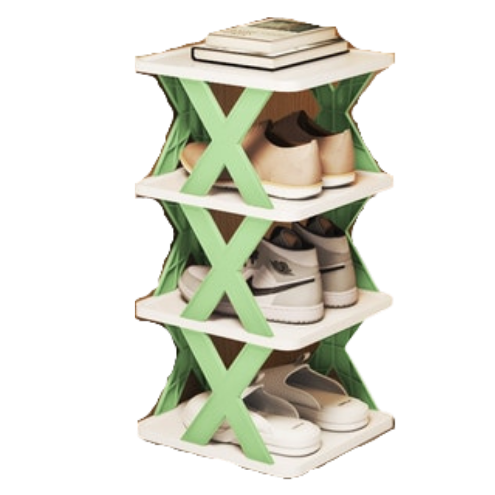 Multi-layer shoe organizer shelf