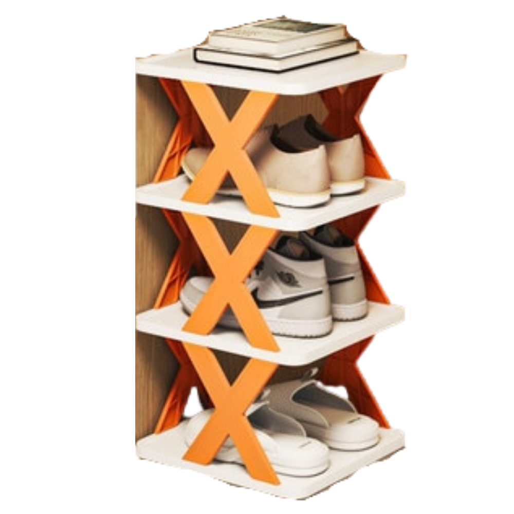 Multi-layer shoe organizer shelf