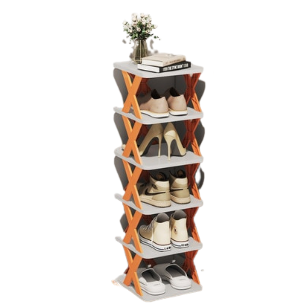 Multi-layer shoe organizer shelf