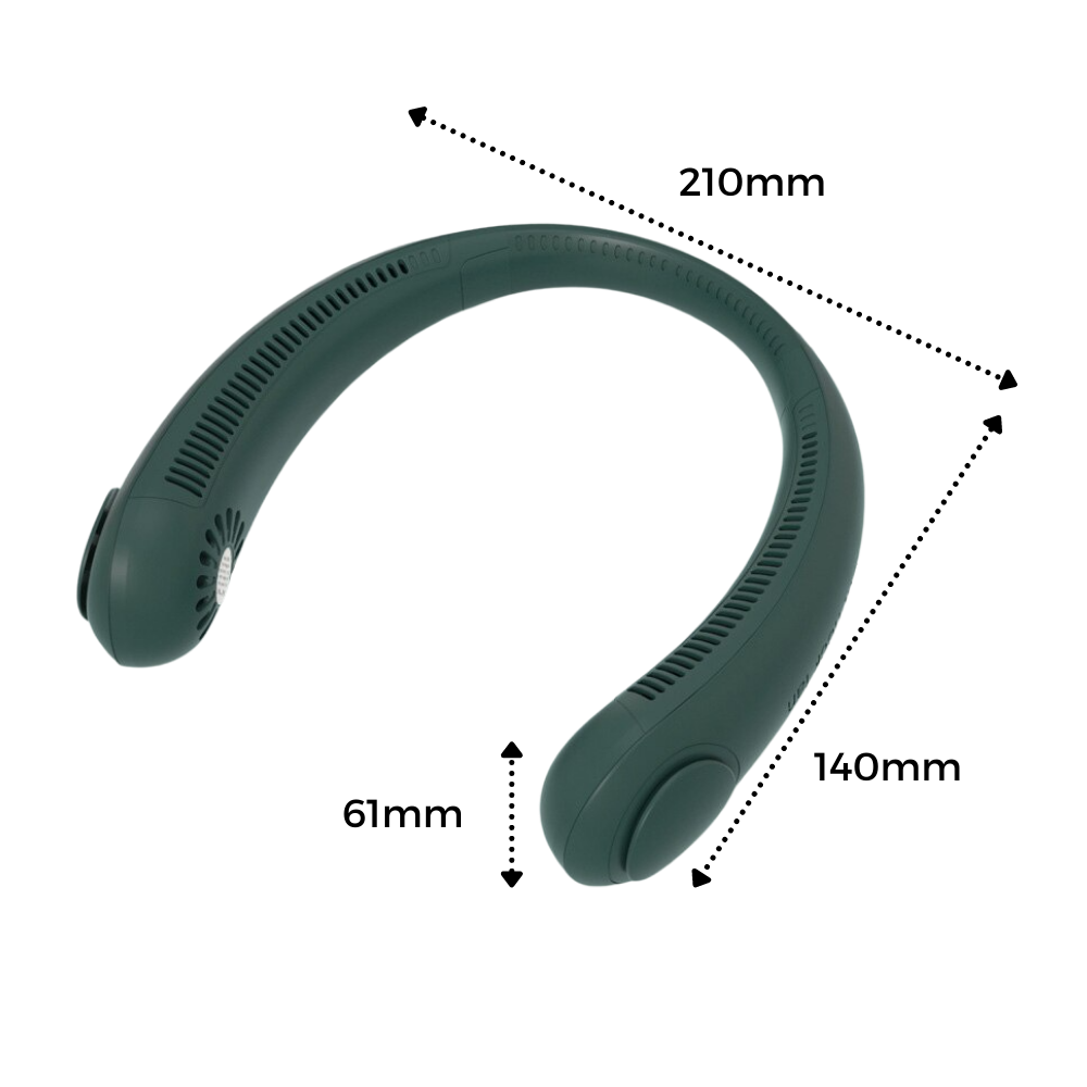 Mini ventilatore da collo portatile ricaricabile - Ozerty