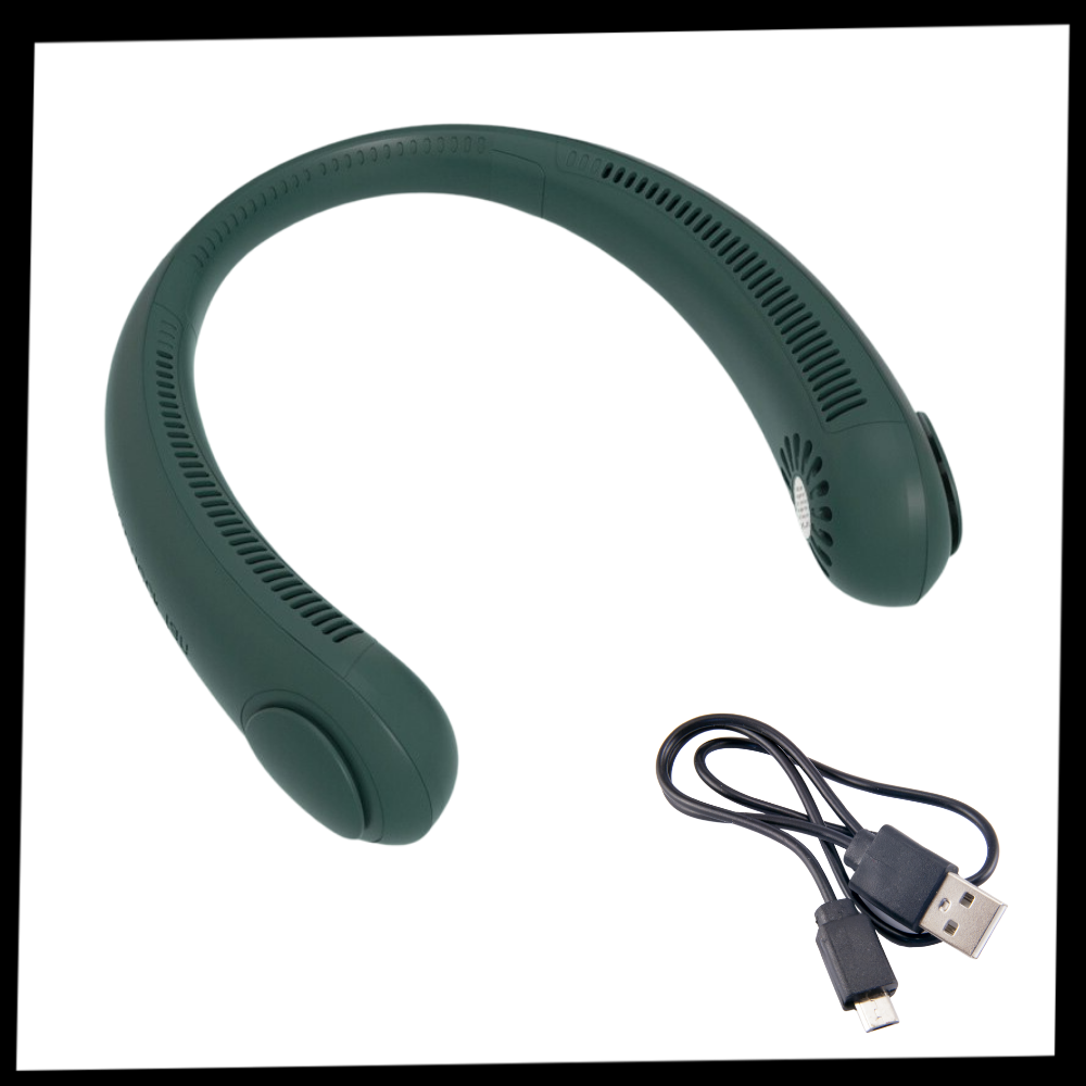 Mini ventilatore da collo portatile ricaricabile - Ozerty