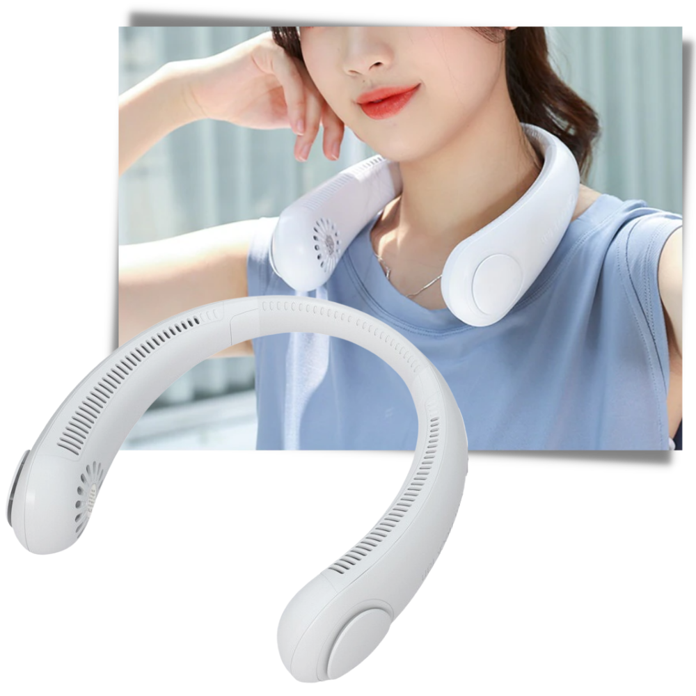 Mini ventilatore da collo portatile ricaricabile - Ozerty