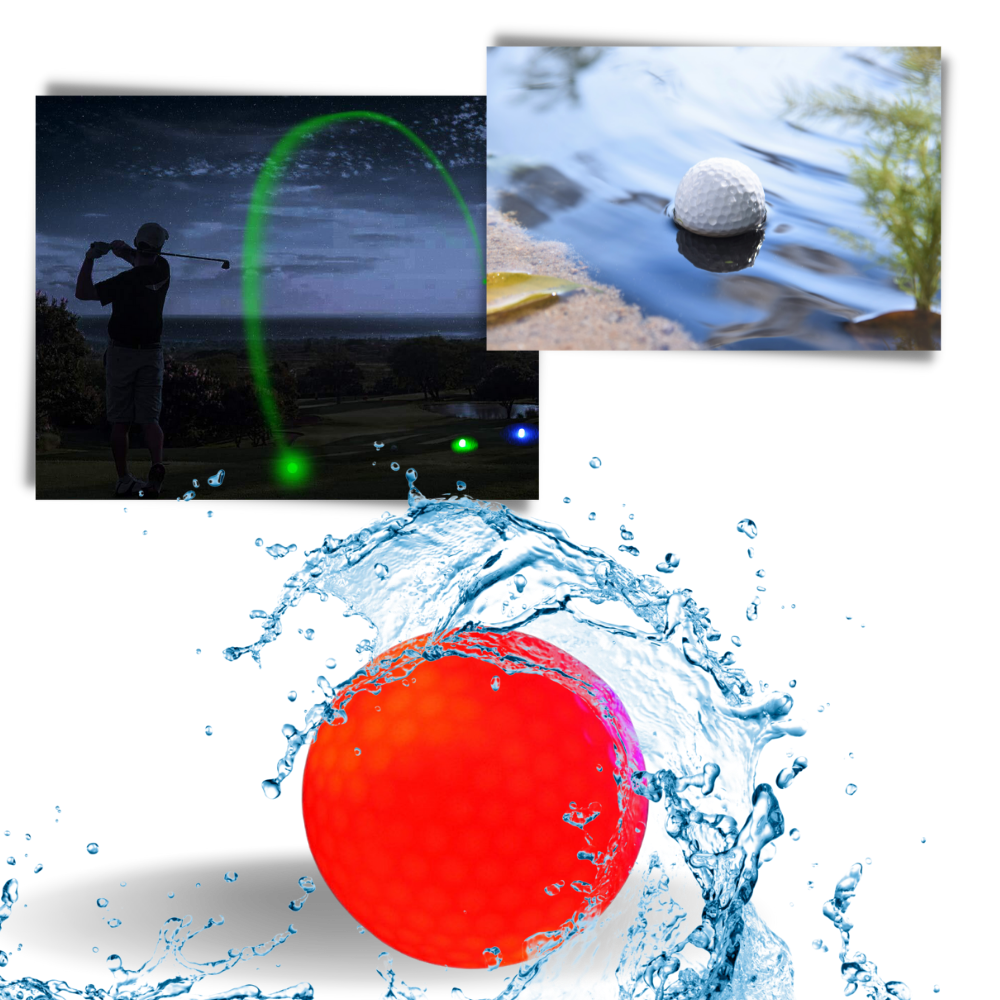 Confezione da 6 palline da golf luminose a LED - Ozerty
