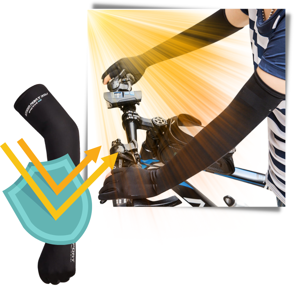 Guanti di protezione solare lunghi fino alle braccia - Ozerty