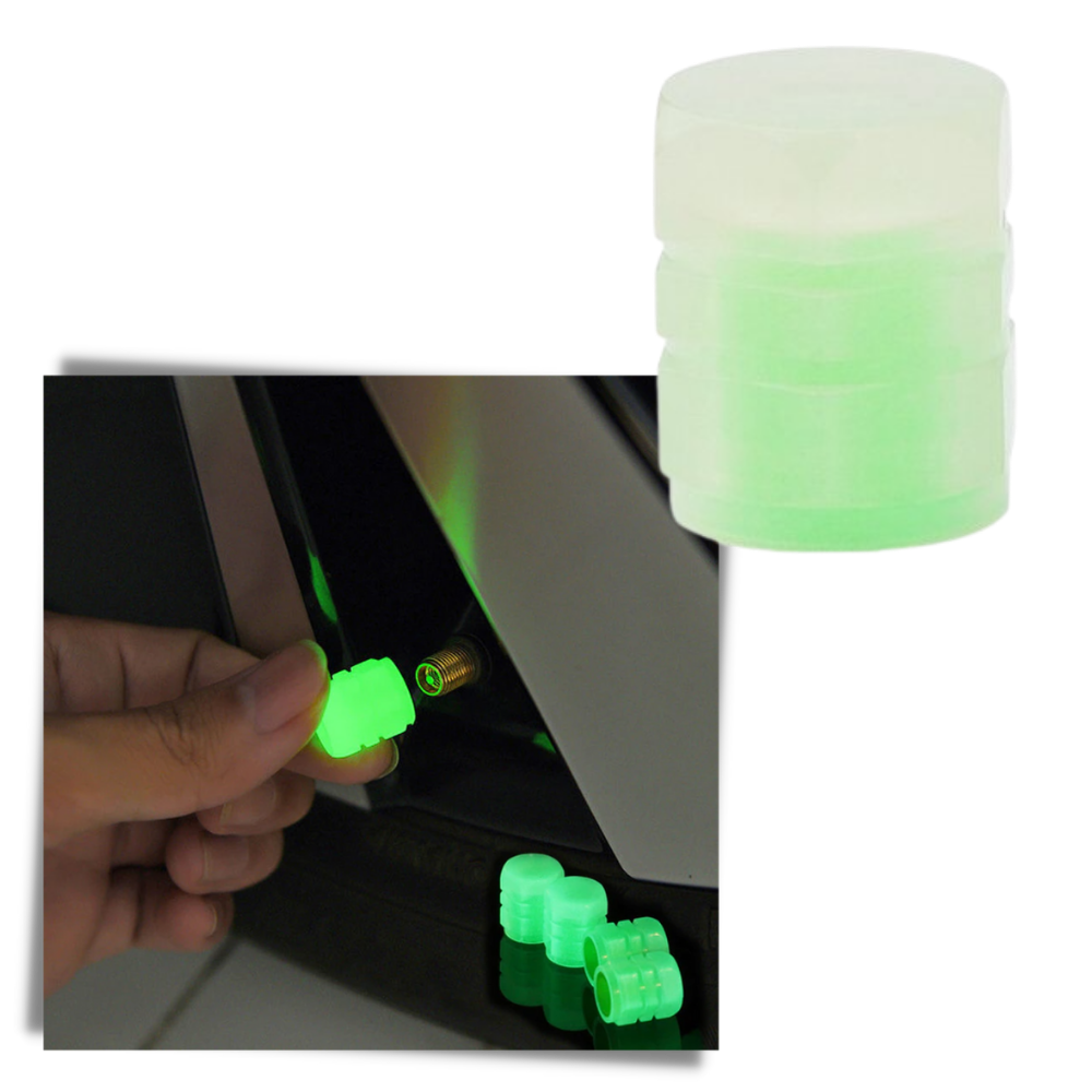 4 Coprivalvole luminosi per auto - Ozerty