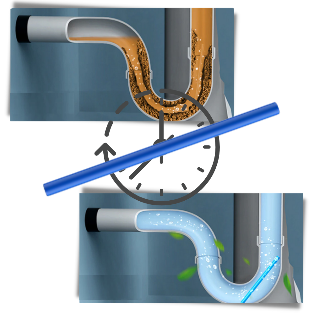 Confezione da 12 bastoncini per la pulizia del lavandino - Ozerty