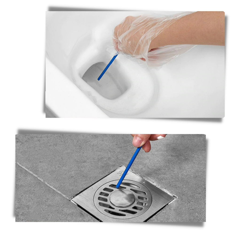 Confezione da 12 bastoncini per la pulizia del lavandino