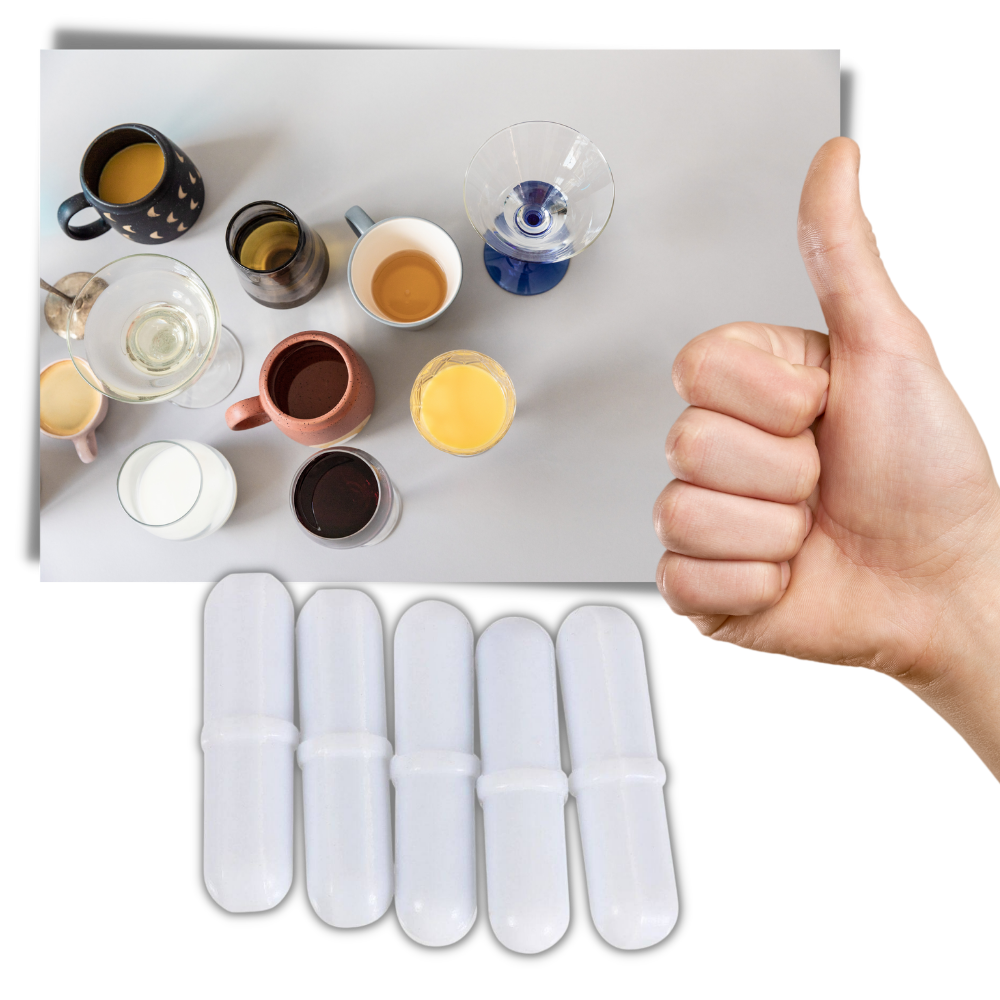 Confezione da 5 capsule mescolanti magnetiche per tazze - Ozerty