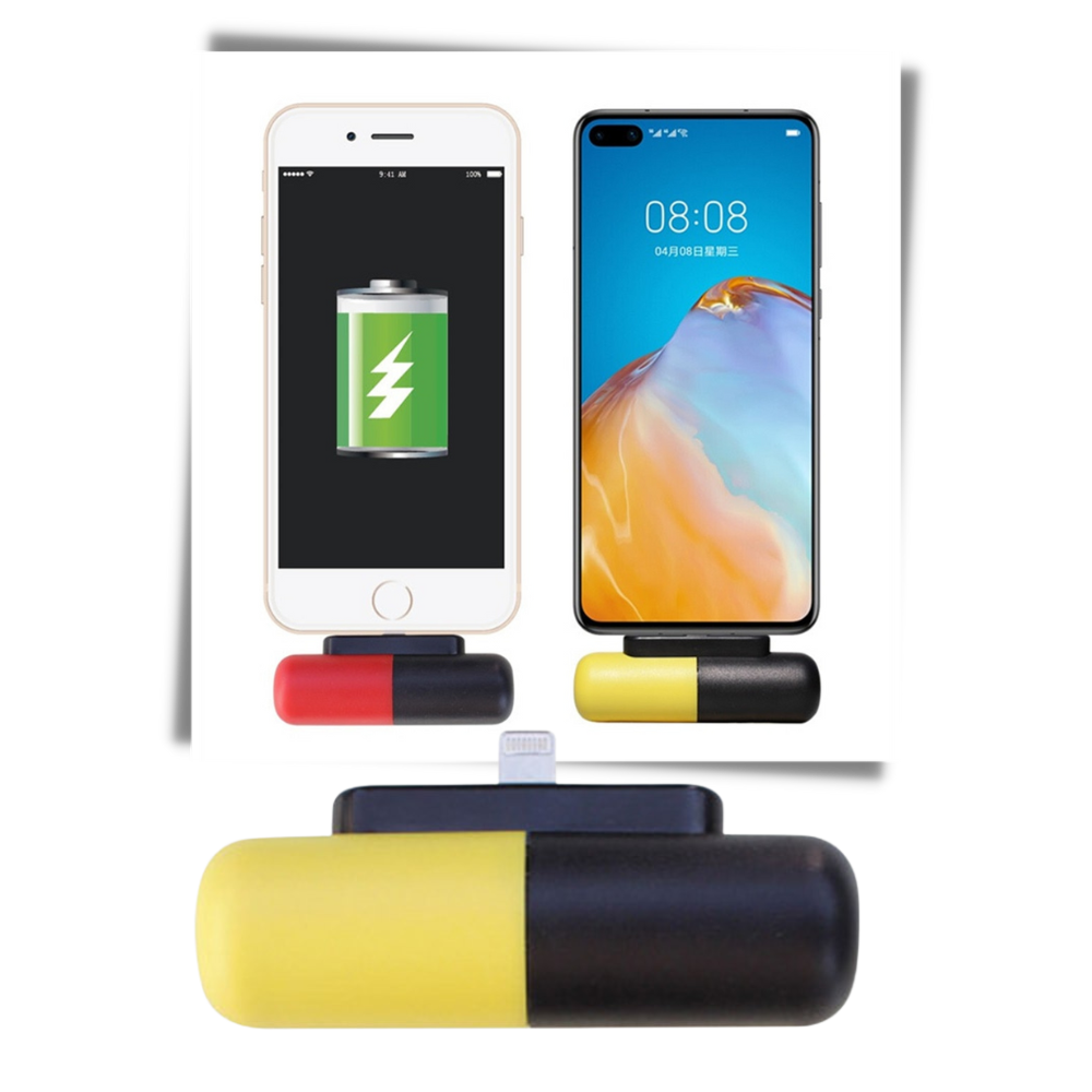 Mini power-bank portatile a forma di capsula - Ozerty