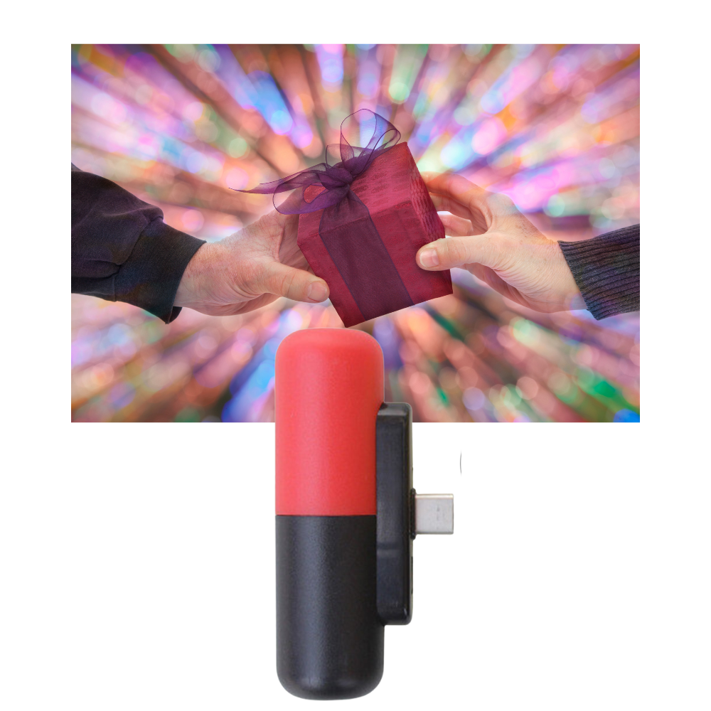 Mini power-bank portatile a forma di capsula - Ozerty