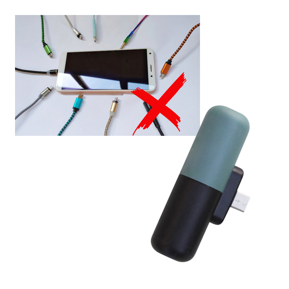 Mini power-bank portatile a forma di capsula - Ozerty