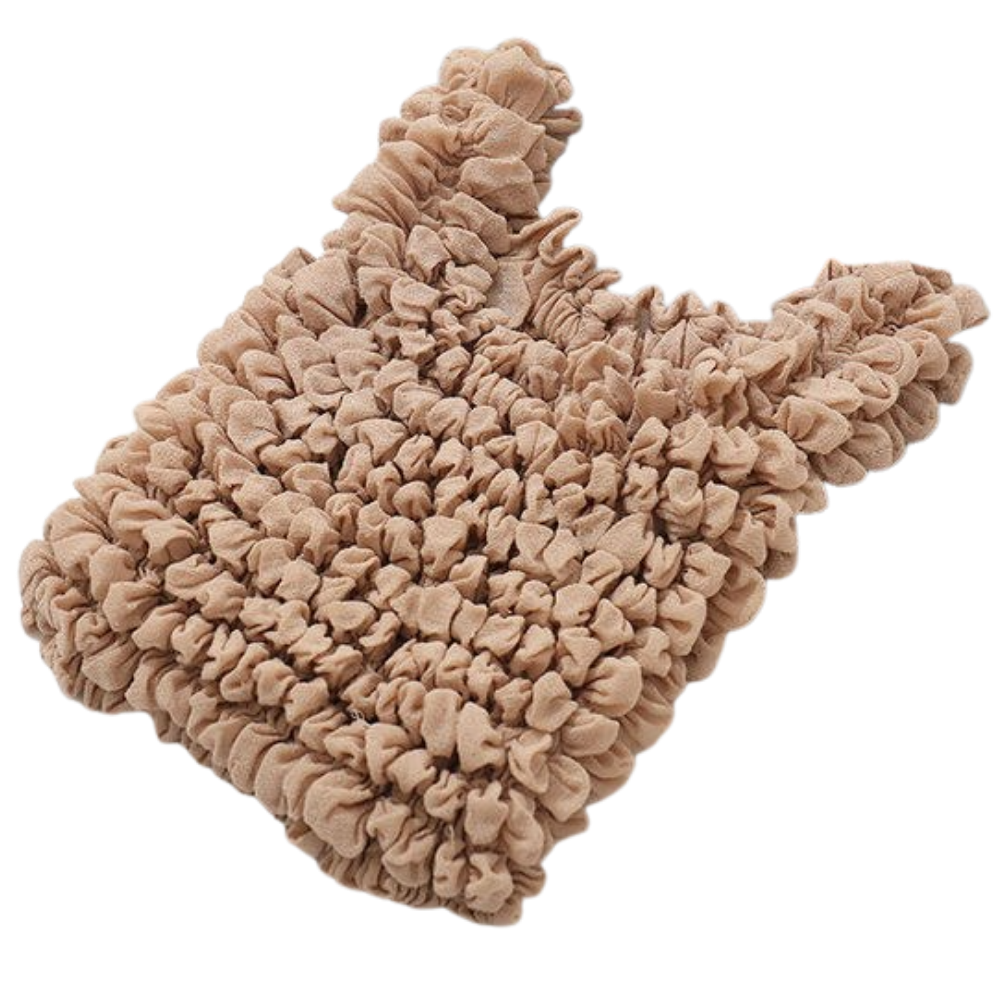 Pleated stretch shopping bag