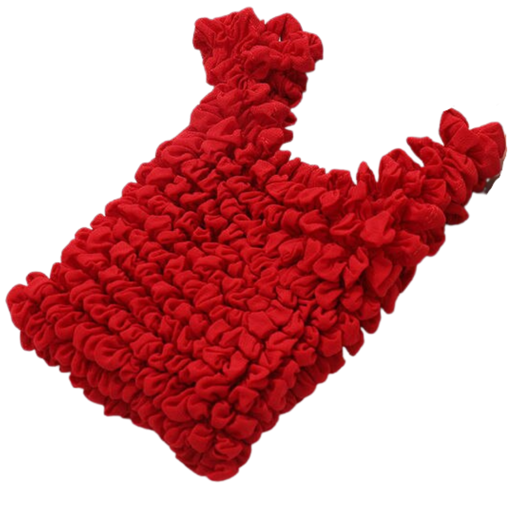 Pleated stretch shopping bag