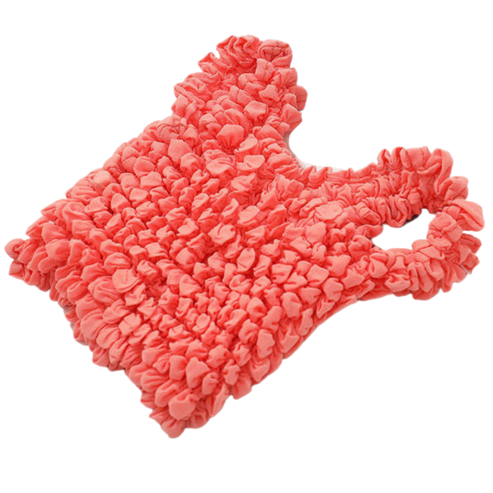 Pleated stretch shopping bag